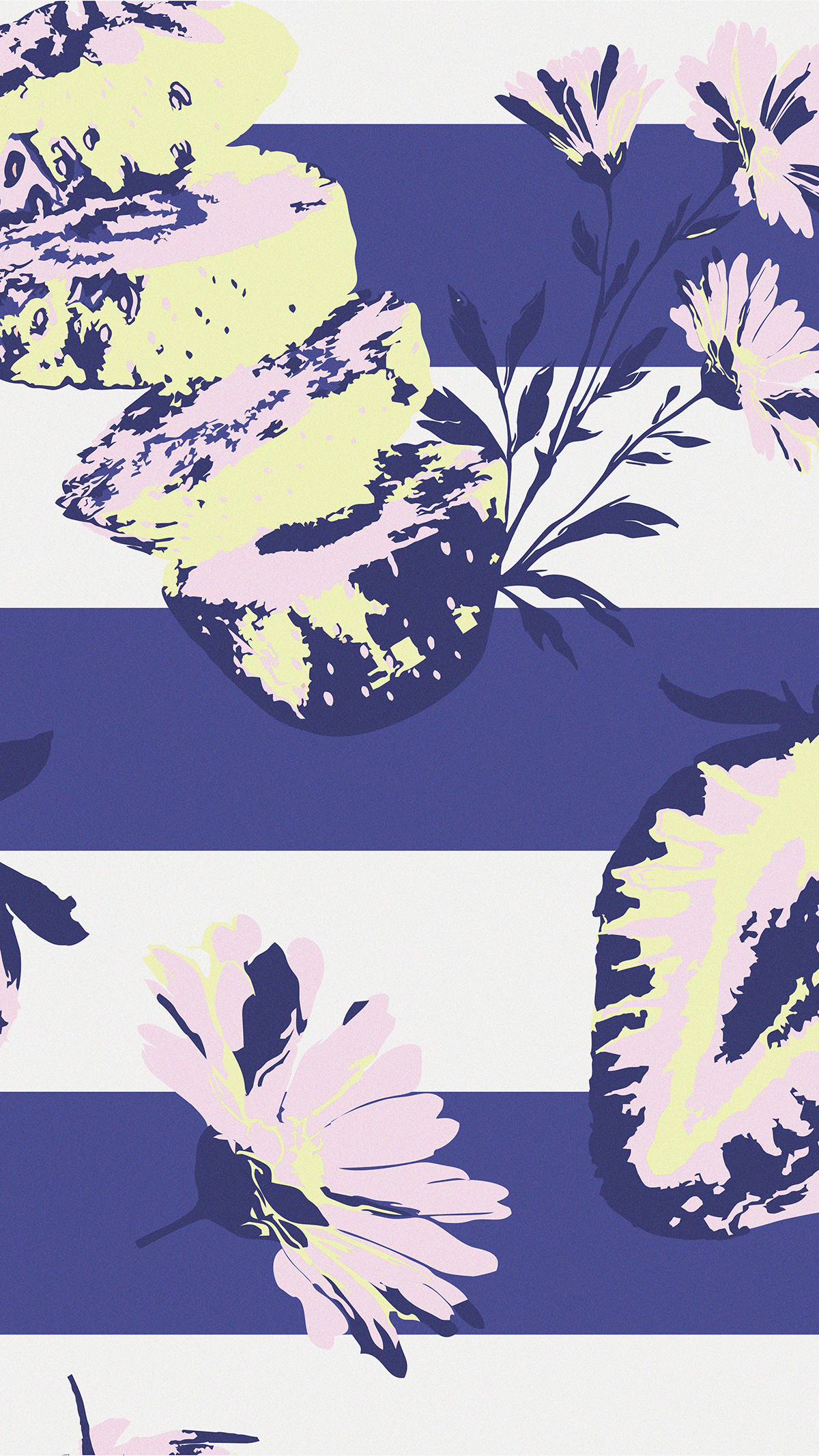 Remera Amapola Flor Blue